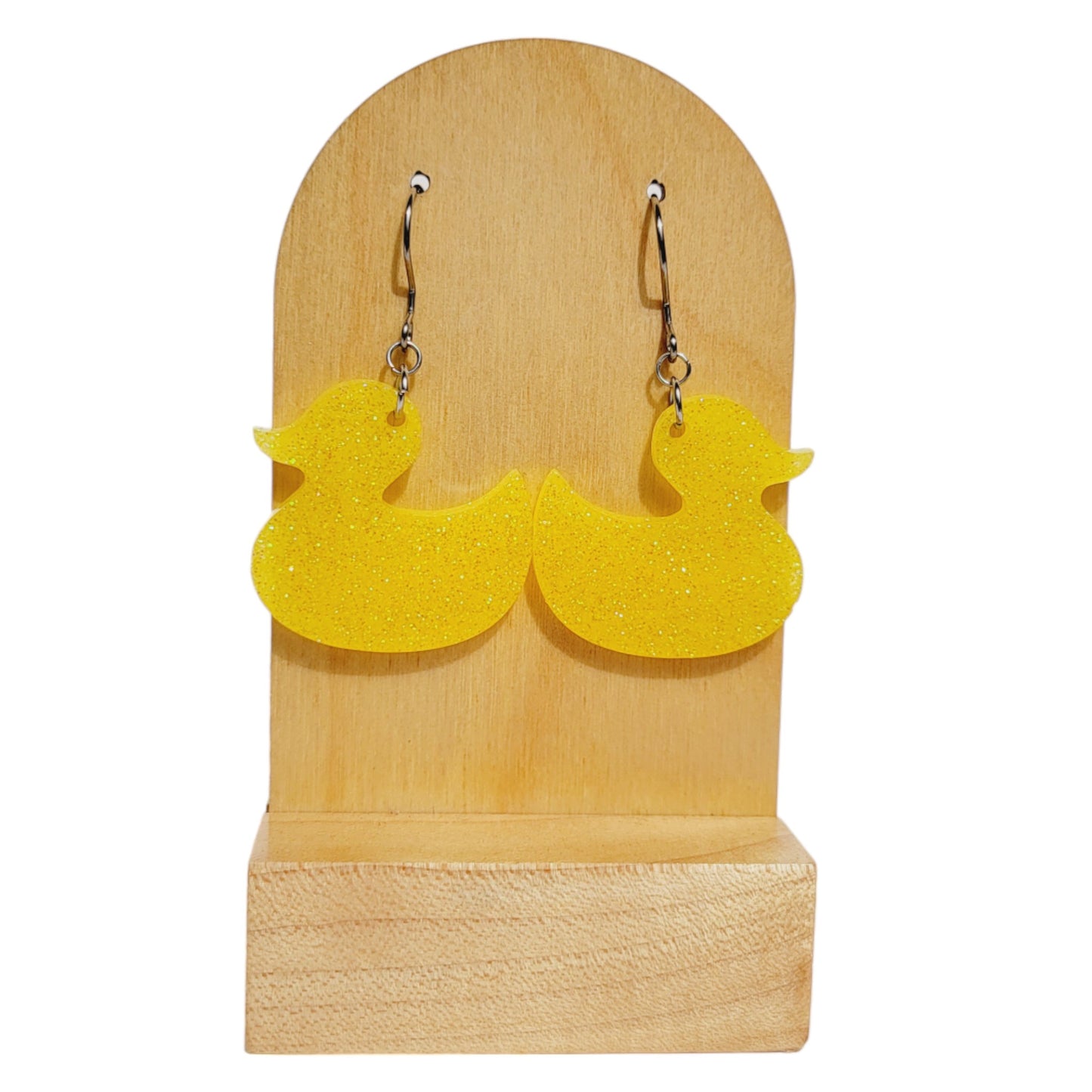 Yellow Rubber Duck Earrings