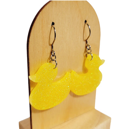 Yellow Rubber Duck Earrings