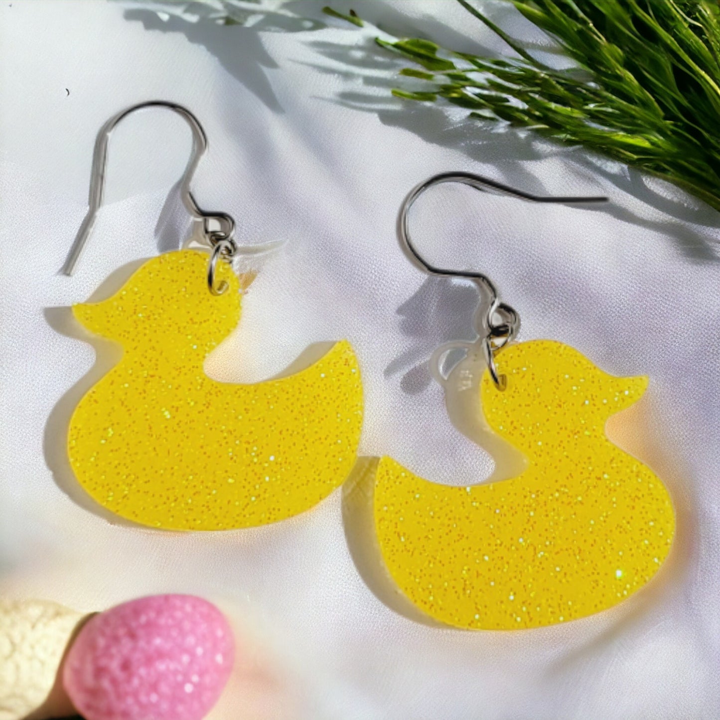 Yellow Rubber Duck Earrings