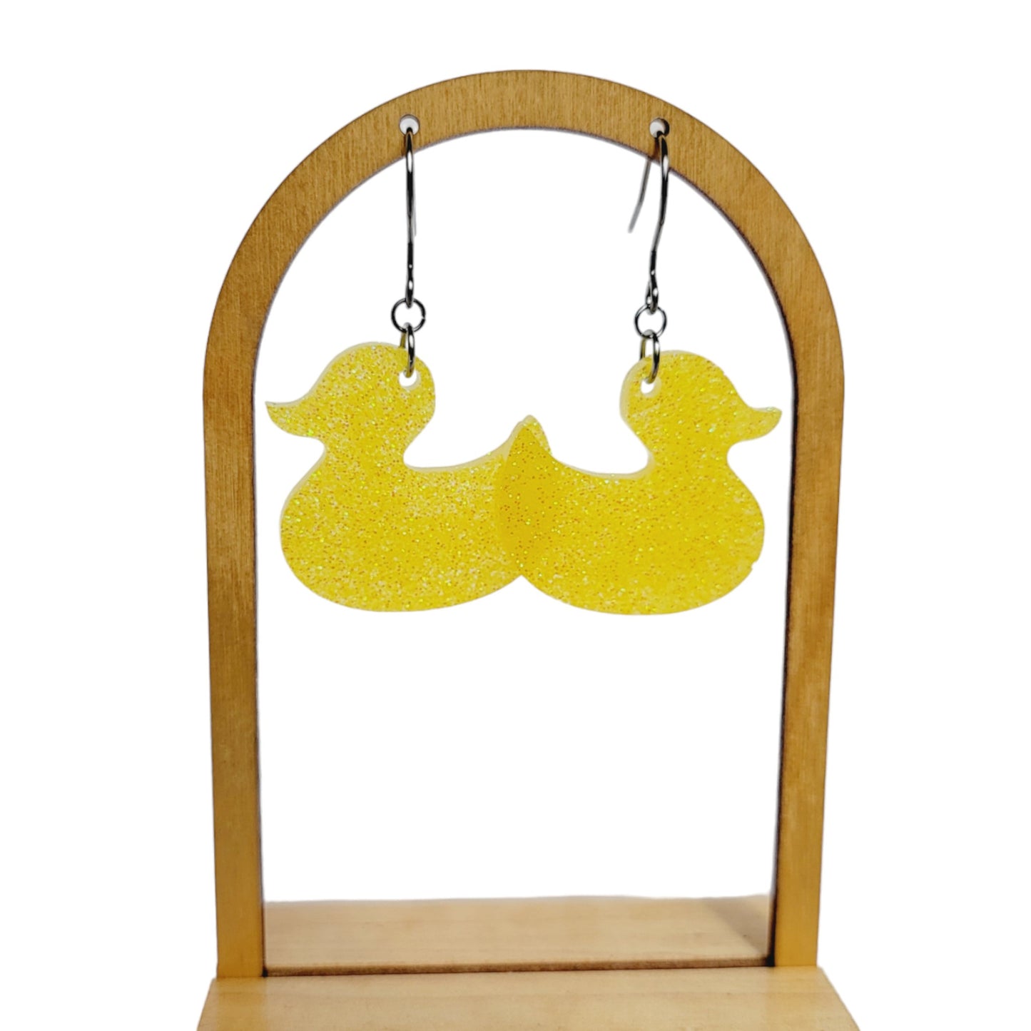 Yellow Rubber Duck Earrings