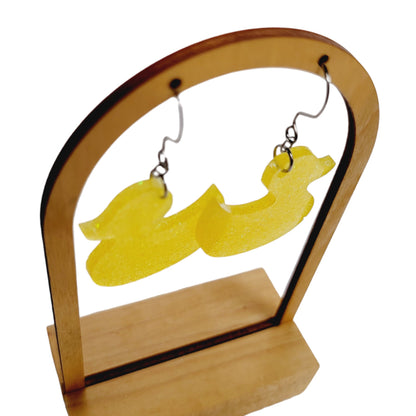 Yellow Rubber Duck Earrings