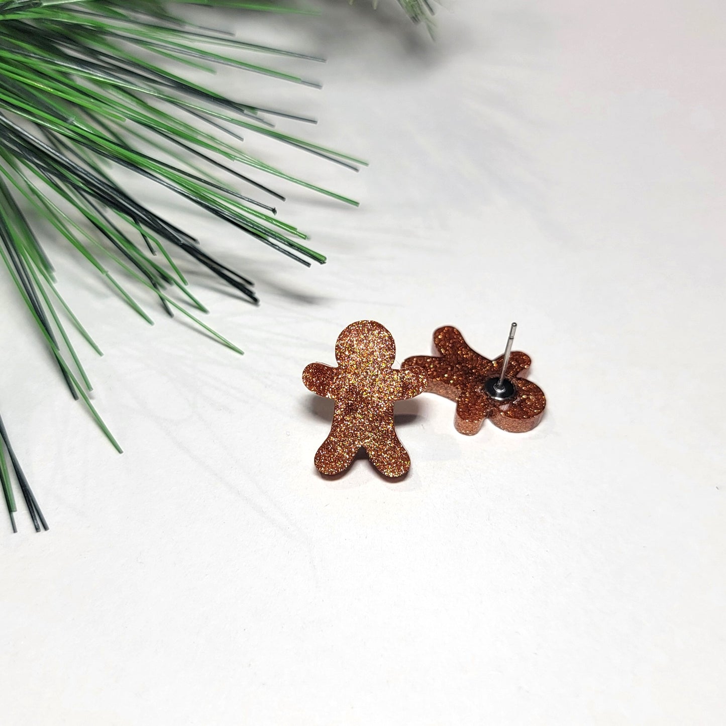 Gingerbread Man Stud Earrings