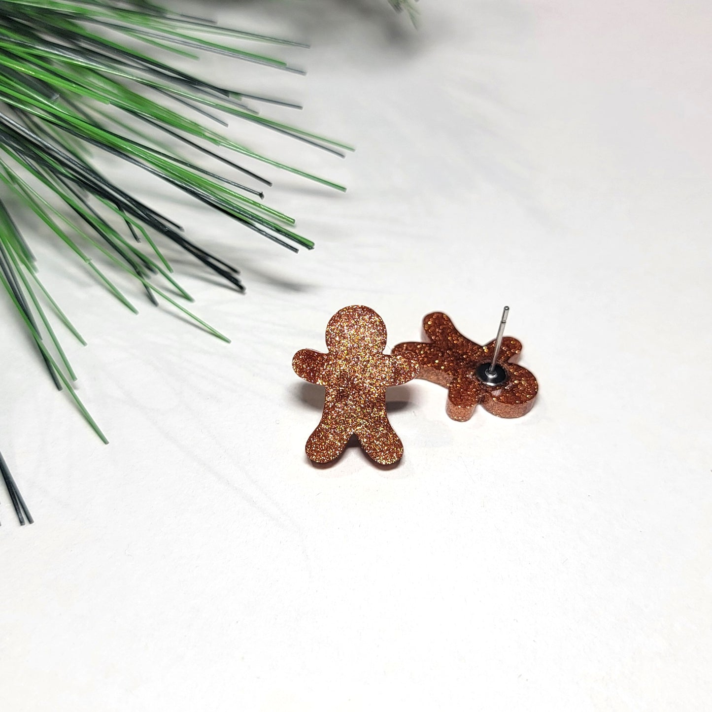 Gingerbread Man Stud Earrings