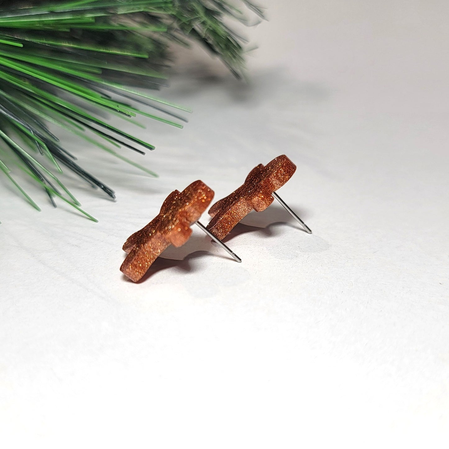 Gingerbread Man Stud Earrings