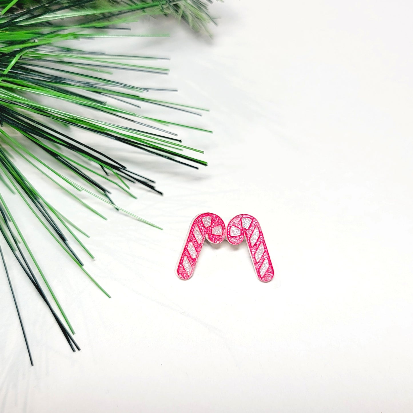 Candy Cane Stud Earrings