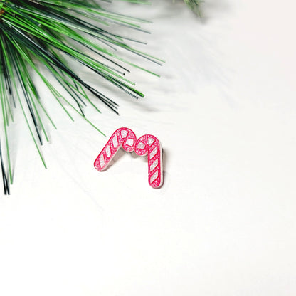 Candy Cane Stud Earrings