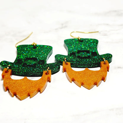 Funky Leprechaun Earrings