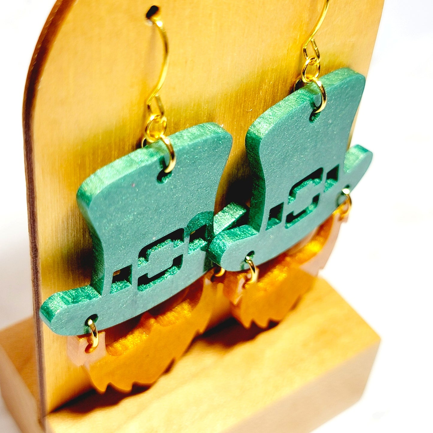 Funky Leprechaun Earrings