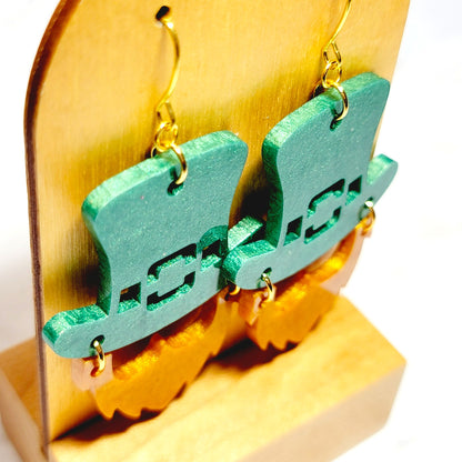 Funky Leprechaun Earrings