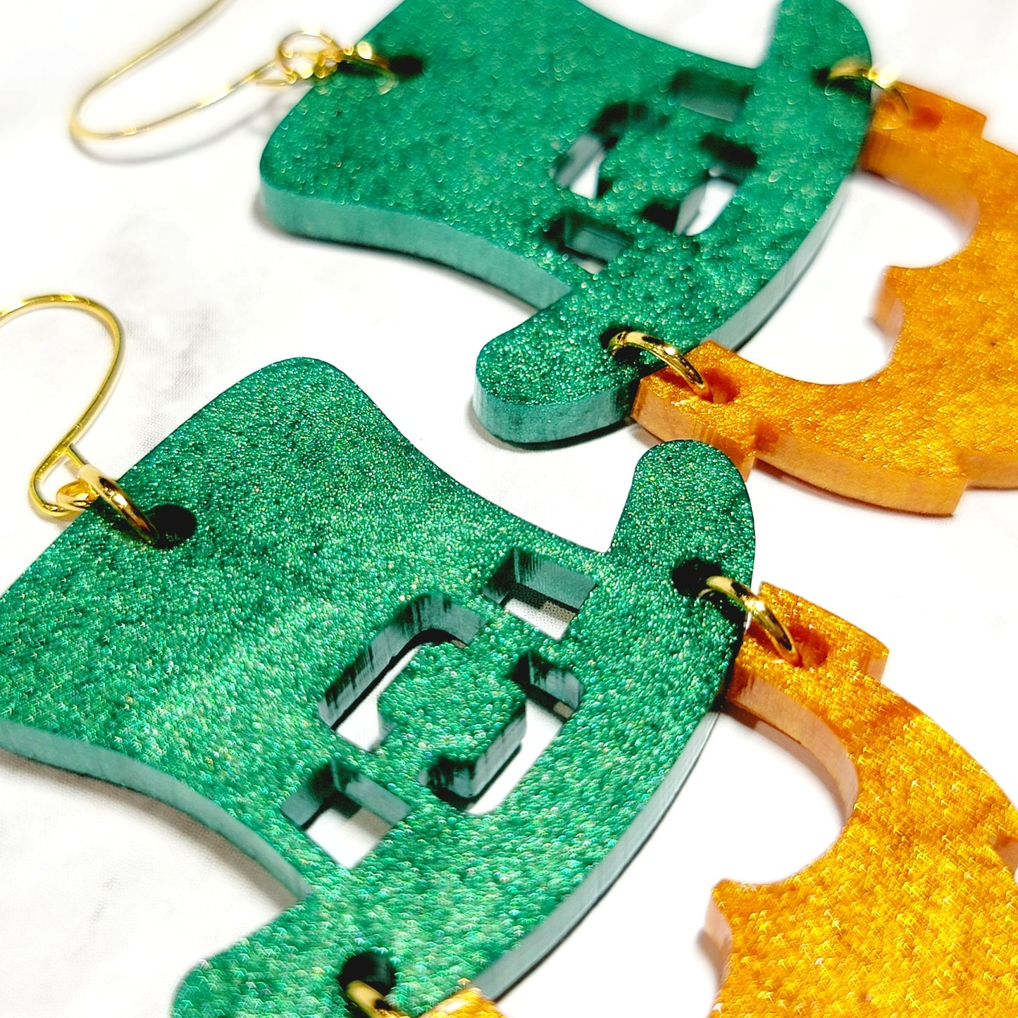 Funky Leprechaun Earrings